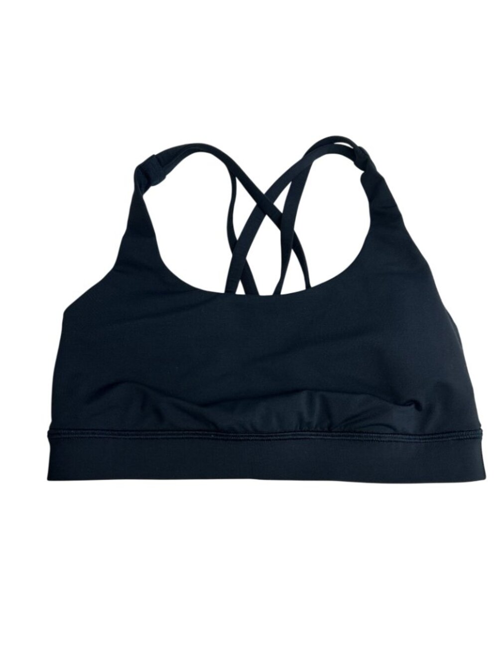 Lululemon Energy Bra Strappy Back Sports Bra Size 4 Navy Blue Gym Athletic - Picture 3 of 12